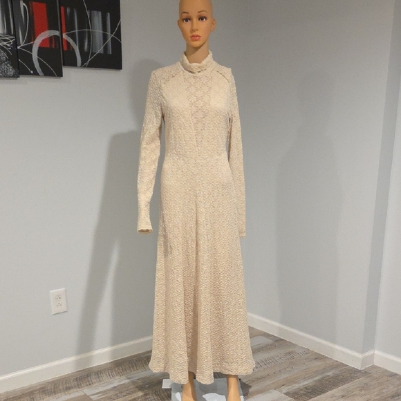 Free People Ivory Lace Maxi Dress - Picture 6 of 16